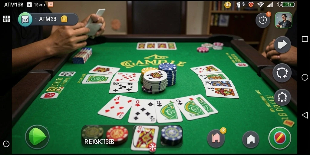 Screenshot permainan Gaple yang seru di ATM138.