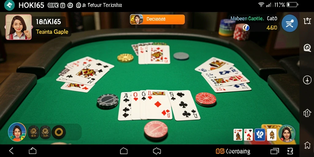 Tampilan gameplay Gaple yang seru di HOKI65.