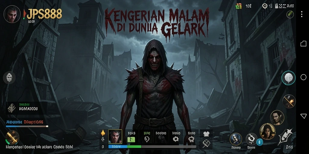 Tangkapan layar dari gameplay horor yang menegangkan dan mencekam.