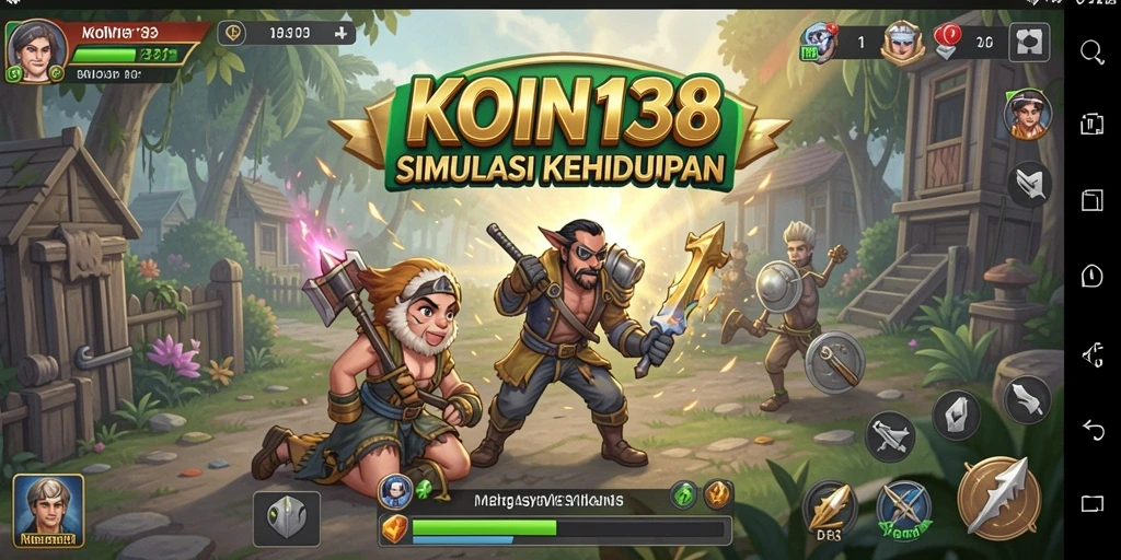 Tampilan gameplay menampilkan interaksi karakter yang dinamis.