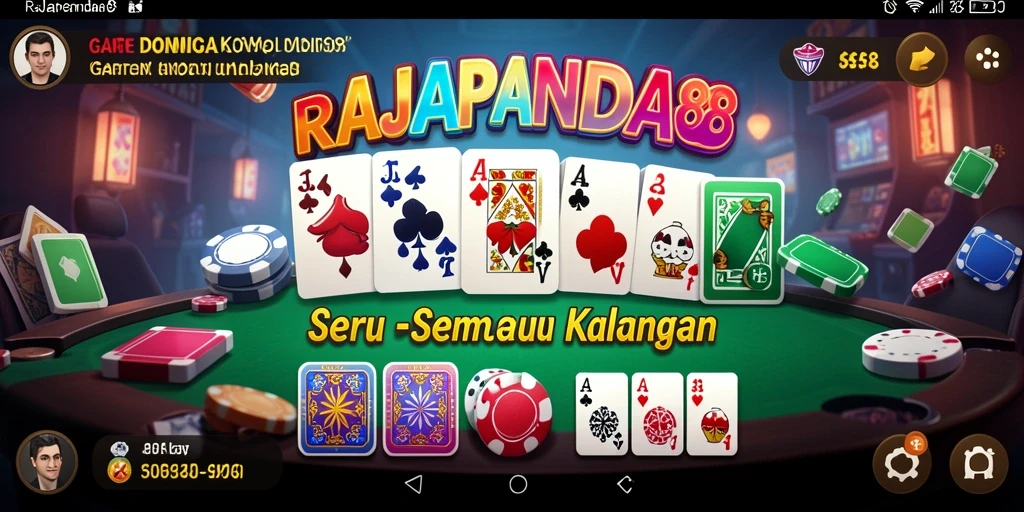 Tampilan gameplay seru di RAJAPANDA88 saat bermain Domino.