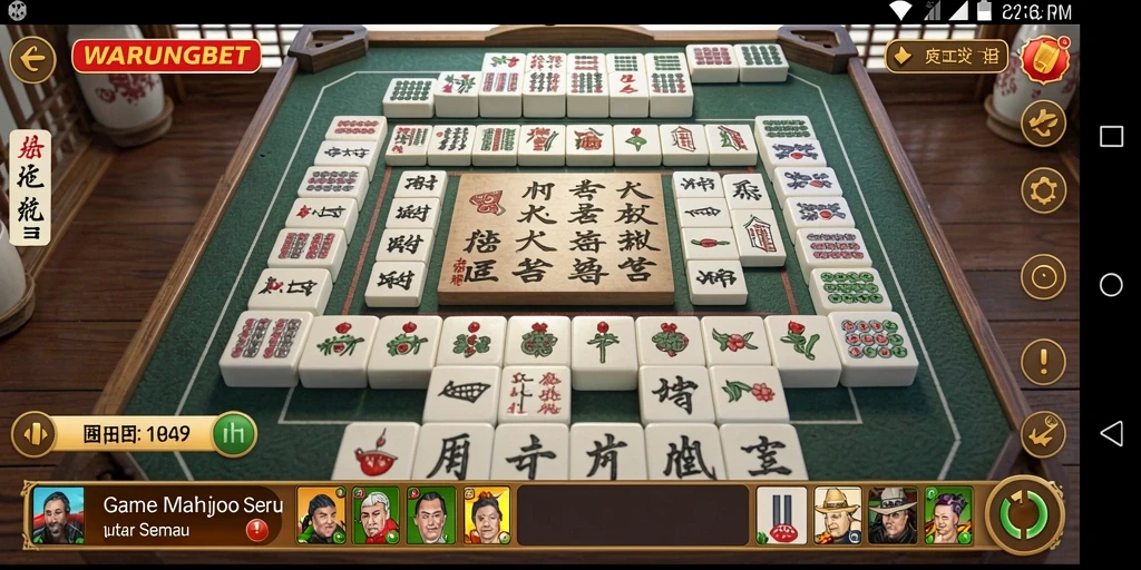 Tampilan gameplay seru dalam WARUNGBET yang menantang.